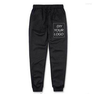 Erkekler Pantolon Erkekler Özelleştirilmiş Logo Baskı Hoodies Fitness Sıradan DIY Swearpants Streetwear Joggers Trailsuit Pantolon