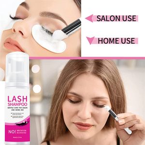 60ml Eyelash Shampoo Makeup Remover Gentle Cleansing Eyelashes/Grafting Extension Eyelashes Mousse Foam Pro Eyelash Cleaner