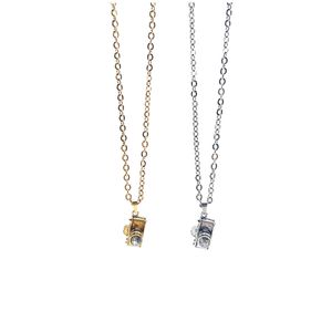 Модная цифровая камера подвесные ожерелья винтажные панк -сталь свитер ожерелья для цепи ювелирные украшения оптом