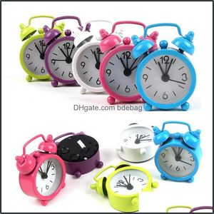 Schreibtisch Tischuhren 4 cm Elektronik Kleiner Wecker Metallgriff Originalität Happyclock Schöne Miniuhr mit Zahlen Mehr Farben Dhsbh