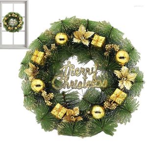 Dekorative Blumen, Weihnachtskränze für die Haustür, künstliche Weihnachtskranzdekorationen, 30 cm im Durchmesser, für den Innenbereich