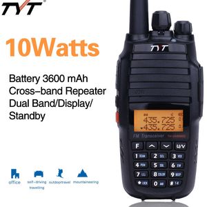 Walkie Talkie Tyt TH-UV8000D 10WATTS Cross Band tekrarlayıcı VHF UHF Çift Bant 3600mAH Amatör Radyo UV8000E Yükseltme Sürümü 221108