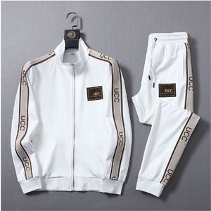 Tasarımcılar Erkek Kadınlar Sonbahar Takipleri Gökkuşağı Şerit Track Suit Coats Man Tasarımcılar Ceket Hoodies Pants Sweatshirts Sports Giyim S-3XL