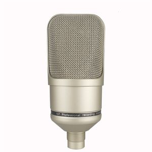 Микрофоны Профессиональный конденсаторный микрофон с большой диафрагмой и бесплатным амортизирующим микрофоном для записи игр, пения, подкаста, жизни 221115