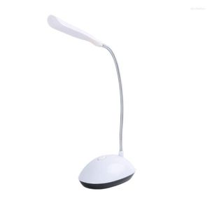 Masa lambaları Pille çalışan mini LED masa lambası 360 derece dönüş okuma gece ışığı w91b