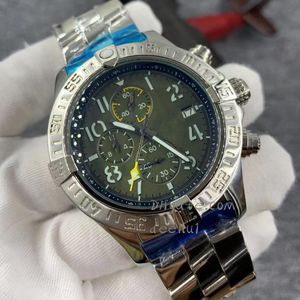 Bellissimo orologio da uomo con batteria 46MM 904L in gomma acciaio inossidabile classico cinturino da polso orologio da polso di moda squisito orologio impermeabile con zaffiro