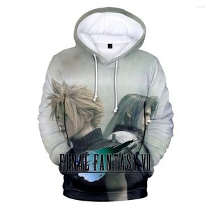 Мужские капюшоны Final Fantasy 7 3D Мужчины/Женская толстовка Harajuku Mens Hoodie Пулшин большой размер косплей мужские пуловки.