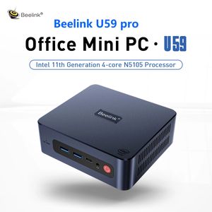 Beelink U59 Pro Mini PC Windows 11 Intel 11th Gen N5105 DDR4 16GB 500 ГБ двойной Wi -Fi 1000M Desktop Mini Computer