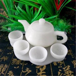 Nuovo set da tè naturale con 1 teiera 4 tazze da tè regali di tè cinese Kong Fu fatti a mano