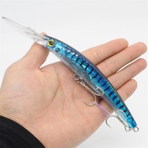 Yemler 1 PCS Wobblers Kalite Krankbait Simülasyon Balıkçılık Cazibesi 17cm 24G Jerkbait Yüzen Sert Yem Bas Sazan Pesca Tackle 221116