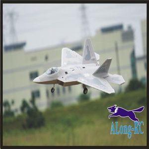 F-22 Raptor Stealth Fighter Epo Uçak Uçak RC Model Hobi Oyuncak 64mm EDF JET 4CH PLOPLEHAVE KIT VEYA PNP