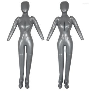 Takı Torbaları 2x Şişirilebilir Tam Vücut Kadın Modeli ARM LADIES MANNGIIN PENCERE EKRAN TERÇELERİ