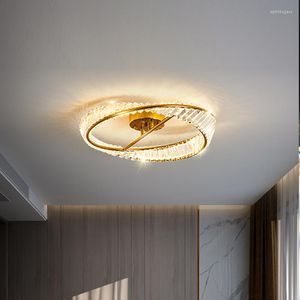 Потолочные светильники в итальянском стиле Light Light Crystal Lamp Post-Somodern Минималистская круглая гостиная атмосферная спальня