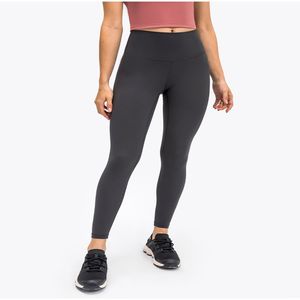 28 inç Hizalama Kadın Yoga Legging Sports Yüksek Elastik Fitness Pantolon Yumuşak Yüksek Bel Kalça Kaldırma