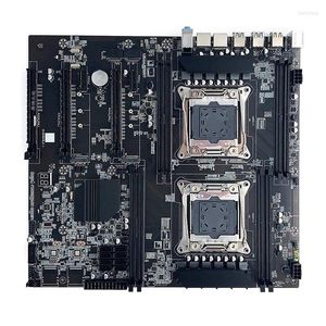 Placas-mãe x99 mineração de placa-mãe de soquete duplo LGA 2011-3 Dual CPU DDR4 Slot de memória pci-e 16x SATA2.0 NVME M.2 Interface