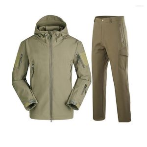 Av Ceketleri 12 Renk Açık Kış Giyim Kamuflaj Softshell Polar Ceket Askeri Taktik Su Geçirmez Su Geçirmez Kapşonlu Paltolar ve Pantolon