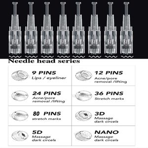Ana Sayfa Güzellik Damgası Dr Kalem Kartuşları Saç dökülmesi için Türler Dermapen Nano Needles PMU MTS 1 3 5 7 9 12 24 36 42 N2 PIN TIPS BOYUT