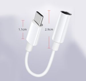 Type-c para fone de ouvido 3,5 mm USB-C Jack OTG Adaptador Conversor Cabo Conector Auxiliar de Áudio para Samsung Xiaomi Huawei
