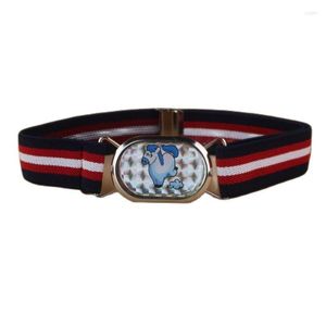 Kemerler 2014 En İyi Hediye Elastik Çocuklar Belt Bel Strap Unisex Resmi Elbise Aksesuarlar Çocuklar İçin Şeker Rengi