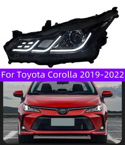 Toyota Corolla için LED ampul farları 20 19-2022 sedan tarzı yedek Drl Gündüz Işıkları Deniz Feneri Projektör Facelift