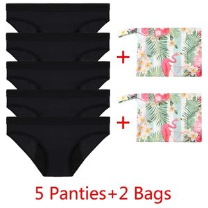 Feminine Hygiene 4 Layer Menstrual Panties Bags Women Sexy Leakproof Period Underpants Incontinence Underwear Bamboo Fiber Pants Waterproof 221121
