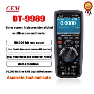 CEM DT-9989 True RMS Industrial Multiemeter с TFT Color LCD-дисплей Осциллографический мультиметровый дисплей. Новый.