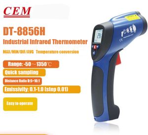 CEM DT-8856H DT-8857H Kızılötesi Termometre Paketi Endüstriyel Yüksek Sıcaklık Elektronik Lazer Sıcaklığı Ölçüm Tabancası Yeni.
