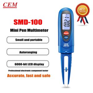 Teste do CEM SMD-100 de componentes eletrônicos de alta precisão da Frequência de capacitância de resistência ao Multímetro Digital Pen Digital LCD.