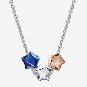 S925 Gümüş Kolye Yıldızlar Kolye Cazibesi Boncuklar Diy Fit Pandora Küpe Tasarımcısı Lady Jewelry