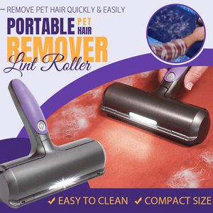 Temizleme Fırçalar Taşınabilir evcil hayvan saç çıkarıcı Lint Roller Elektrik Sonik Teknolojisi Mikrofiber Kıllar Kanepe Giysileri için LEDLİKLE