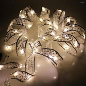 Dizeler 40/50 LED Şerit String Lights 4/5m Noel Ağacı Dekorasyon Bows Işık Yılı Ev Dekor