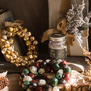Dekoratif Çiçekler Metal Çan Garland Rüzgar Çamları Dize Noel Dekorasyonu 2023 Retro Asma Ev Odası Tatil Yenilikleri Çelenk