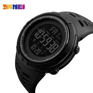 Kol saatleri skmei moda açık spor izleme erkekler çok işlevli esler çalar saat chrono 5bar su geçirmez dijital reloj hombre 1251 221122