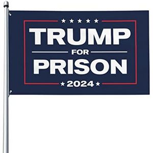 3x5 Anti-Trump-Flagge Fuk für Zimmerwand für Gefängnis 2024 draußen ohne Fahnenmast C1124