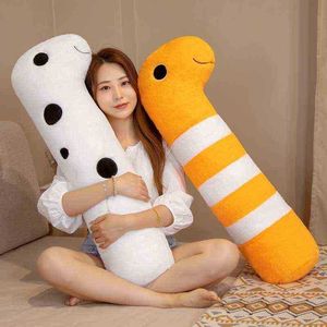 1pc 90cm uzunluğunda Peluş Vahşi Okyanus Hayvanları Moray Eel Oyuncaklar Süper Yumuşak Hayvanlar Balık Dolls Bebek Eşlik Peluche Ldren için Komik Hediye J220729