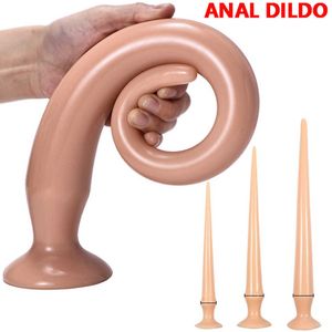 Компания красоты супер длинные дилдо сексуальные игрушки для женщин без вибраторам чашка мягкая анальная заглушка Dilator Gay G Spot Butt Anus Стимул