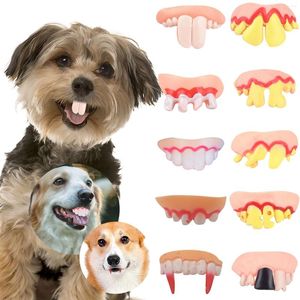 Собачья одежда ложные зубы для забавных зубных зубных зубных зуб