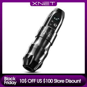 Tattoo Machine XNET Titan Wireless Rotary Battery Pen Strong Coreless Motor LCD Digital Display for Artist Body Permanent Makeup 221123