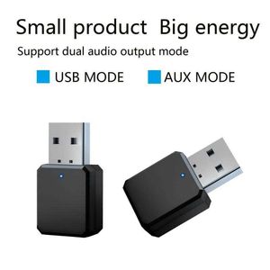 KN318 Bluetooth 5.1 Wi-Fi Finders Ses Alıcı Çift Çıktı AUX USB Stereo Araba Handsfore Arama Kablosuz Adaptör Videosu