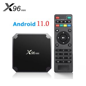 X96mini Новая Android 11.0 TV Box x96 Mini S905W2 Квартовая поддержка 2.4G 5,8G Wireless Wi-Fi Sette Sette Top