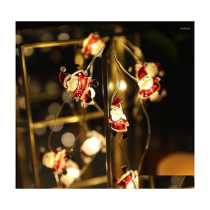 Noel Dekorasyonları Noel Dekorasyonları Yaratıcı 20/30/50pcs String Işıklar Dekorasyon Renk LED HOME BAR DHA8Y için Süslemeler