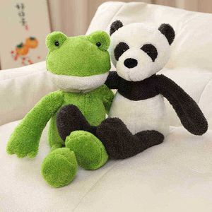 4085cm ins fil yumuşak yastıklar bebek uyku yastık doldurulmuş panda ördek kurbağa yorgan peluş hayvan yastığı çocuklar için en iyi hediye j220729