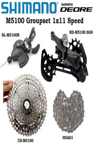 Bike Derailleurs DEORE M5100 11 Speed Groupset MTB Mountain Dearilleurs Contains Shift Lever Rear Dearilleur Cassette Chain1588444