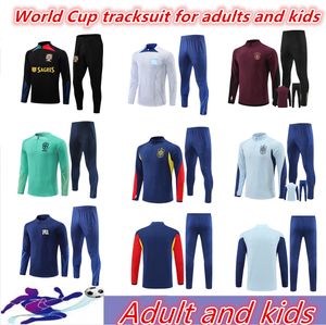 2022 Dünya Kupası Erkekler ve çocuklar koşu eşofman üniforması İspanya atletizm forması PEDRI MORATA PEDRI Espana Camiseta Antrenman forması Brezilya Portekiz FR.