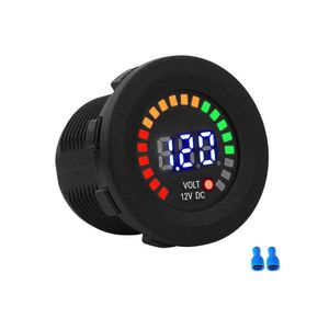 DC 12V Universal Car Motorcycle Boat Marine LED Painel de voltímetro Digital Volt Meter Monitor de tensão Monitor Exibir acessórios de carro