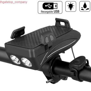 Carro 400 lúmens bicicleta de bicicleta de bicicleta LED de lanterna LED 4 em 1 em 1 bike hold hold power power bicycle lâmpada de lâmpada de lâmpada de telefone do telefone