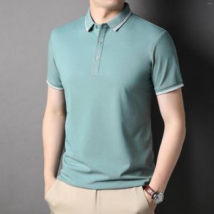 Мужские футболки Classic 6 Color Men's Late Forte Forteme Fortemement Summer Business Casual Solid Polo рубашка мужская бренда одежда