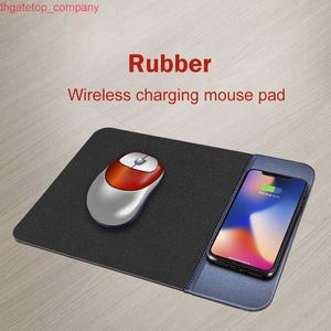 Araba 2018 Cep Telefonu Qi Kablosuz Şarj Cihazı Şarj Mouse Pad Pat Deri Deri Mousepad iPhone X /8 Plus Samsung S8 Plus /Not 8