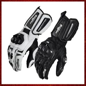 ST798 Motorcycle Gloves Long Knight Carbon Fiber Drop Protection Leather Wear Breathable Riding Glove