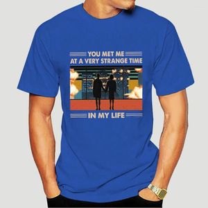 Erkek Tişörtleri Dövüş Kulübü Hayatımda çok garip bir zamanda tanıştın T-Shirt 2975X